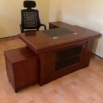 Exclusive 1400mm Executive Office Desk with File Cabinet