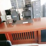 Refined Executive Office Desk with Mobile Pedestal and Side Return 2200mm
