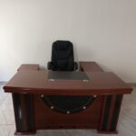 Refined Executive Office Desk with Side Cabinet 1600mm